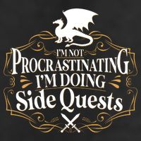 I'm Not Procrastinating I'm Doing Side Quest RPG 7 Panel Mesh Trucker Snapback Hat