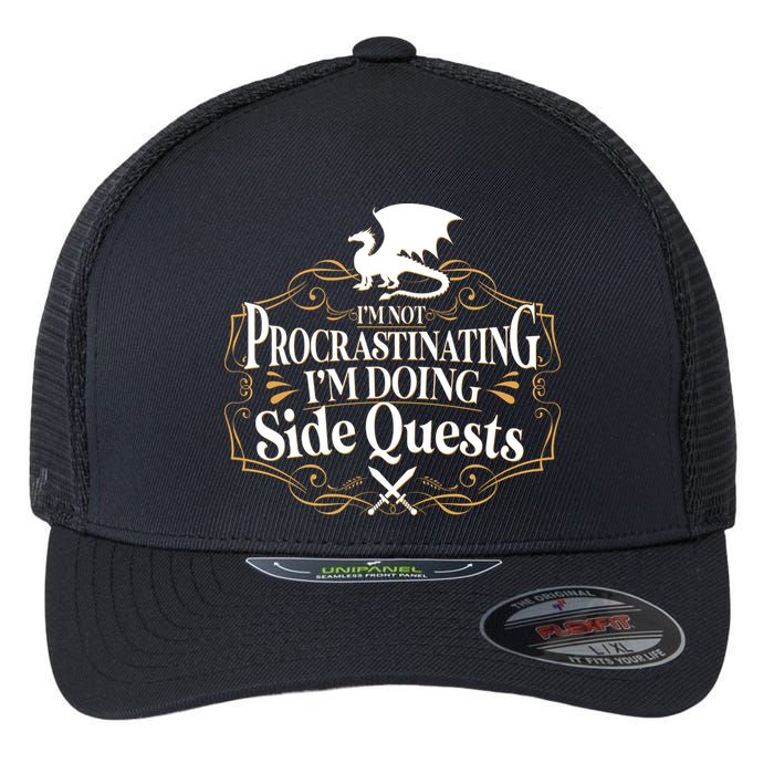 I'm Not Procrastinating I'm Doing Side Quest RPG Flexfit Unipanel Trucker Cap