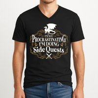 I'm Not Procrastinating I'm Doing Side Quest RPG V-Neck T-Shirt