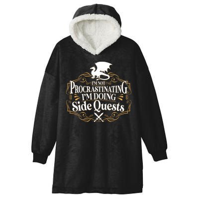I'm Not Procrastinating I'm Doing Side Quest RPG Hooded Wearable Blanket
