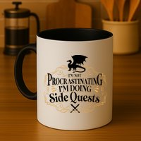 I'm Not Procrastinating I'm Doing Side Quest RPG Mug