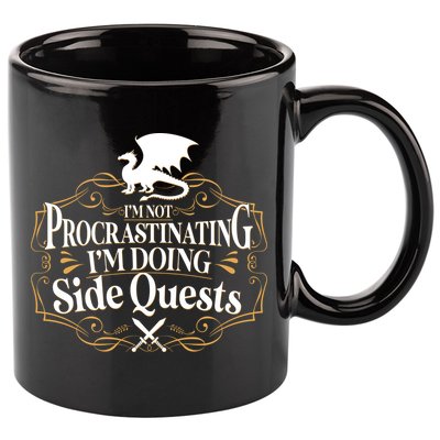 I'm Not Procrastinating I'm Doing Side Quest RPG 11oz C Handle Ceramic Mug