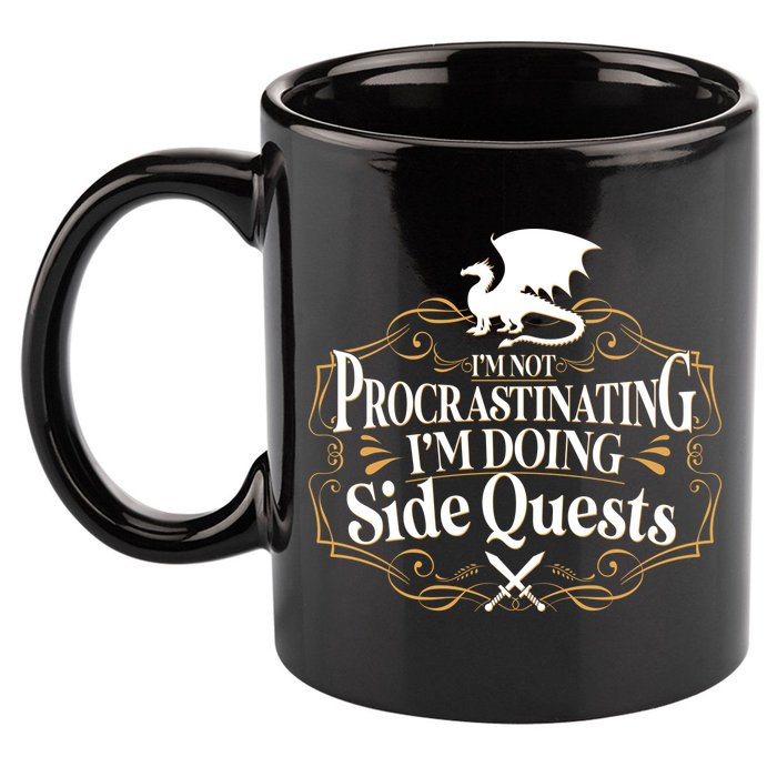 I'm Not Procrastinating I'm Doing Side Quest RPG 11oz C Handle Ceramic Mug