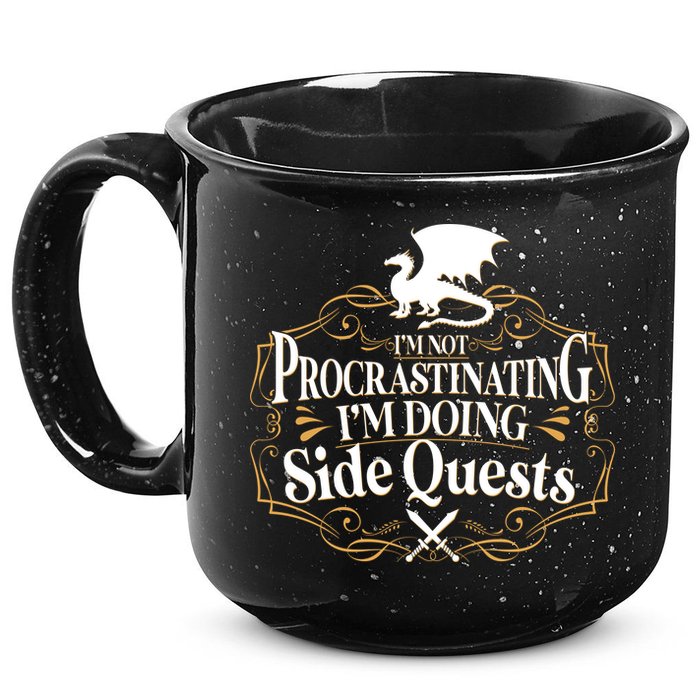 I'm Not Procrastinating I'm Doing Side Quest RPG 15oz Campfire Ceramic Mug