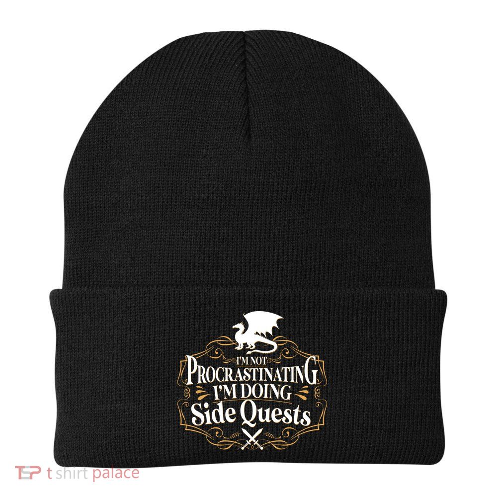 I'm Not Procrastinating I'm Doing Side Quest RPG Knit Cap Winter Beanie