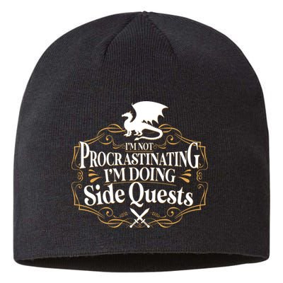 I'm Not Procrastinating I'm Doing Side Quest RPG Sustainable Beanie
