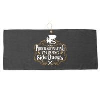 I'm Not Procrastinating I'm Doing Side Quest RPG Large Microfiber Waffle Golf Towel