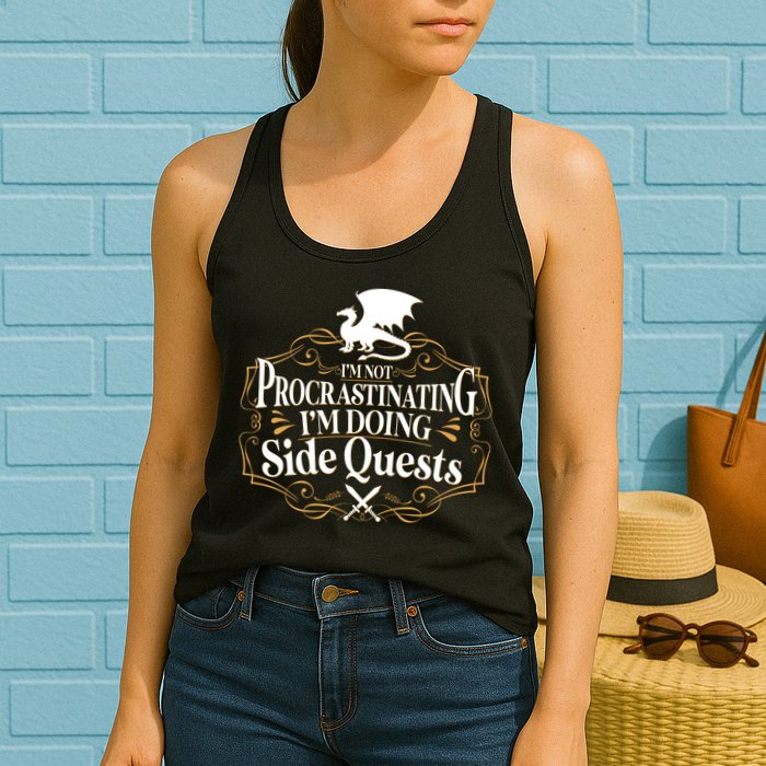 I'm Not Procrastinating I'm Doing Side Quest RPG Womens Tank Top