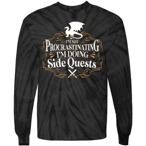 I'm Not Procrastinating I'm Doing Side Quest RPG Tie-Dye Long Sleeve Shirt