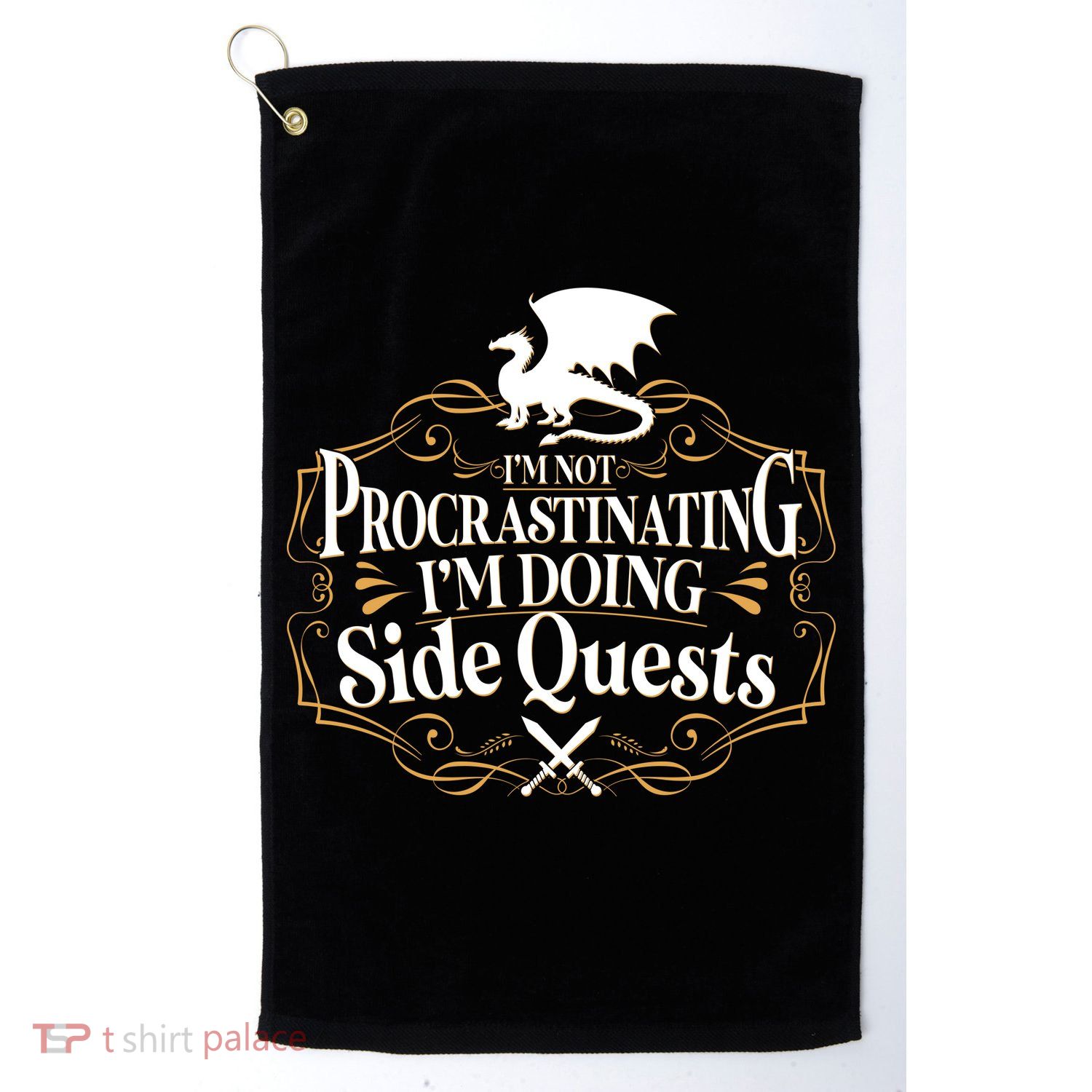 I'm Not Procrastinating I'm Doing Side Quest RPG Golf Towel