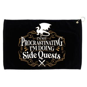 I'm Not Procrastinating I'm Doing Side Quest RPG Grommeted Golf Towel