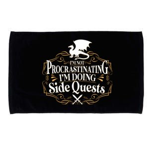 I'm Not Procrastinating I'm Doing Side Quest RPG Microfiber Hand Towel