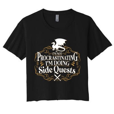 I'm Not Procrastinating I'm Doing Side Quest RPG Crop Top