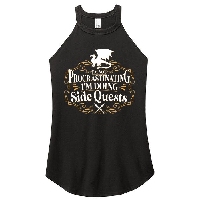I'm Not Procrastinating I'm Doing Side Quest RPG Women's Perfect Tri Rocker Tank