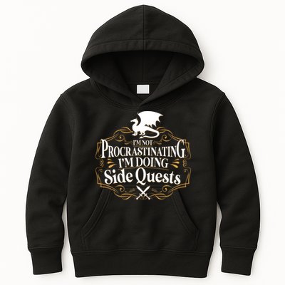 I'm Not Procrastinating I'm Doing Side Quest RPG Kids Hoodie