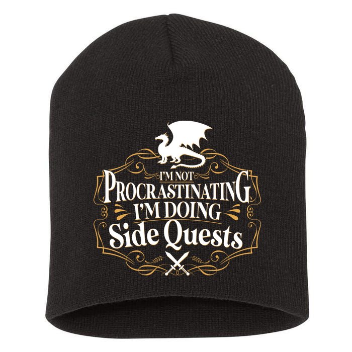 I'm Not Procrastinating I'm Doing Side Quest RPG Short Acrylic Beanie