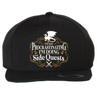 I'm Not Procrastinating I'm Doing Side Quest RPG Wool Snapback Cap