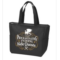 I'm Not Procrastinating I'm Doing Side Quest RPG Zip Tote Bag