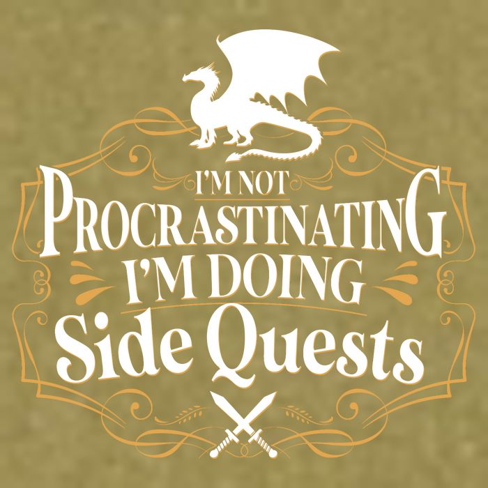 I'm Not Procrastinating I'm Doing Side Quest RPG Garment-Dyed Women's Muscle Tee