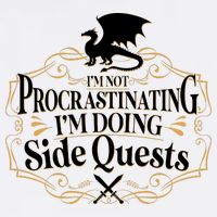 I'm Not Procrastinating I'm Doing Side Quest RPG Garment-Dyed Sweatshirt