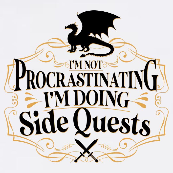 I'm Not Procrastinating I'm Doing Side Quest RPG Garment-Dyed Sweatshirt