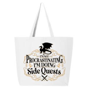 I'm Not Procrastinating I'm Doing Side Quest RPG 25L Jumbo Tote