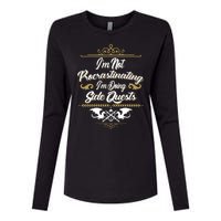 I'm Not Procrastinating I'm Doing Side Quests Womens Cotton Relaxed Long Sleeve T-Shirt