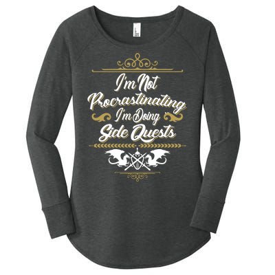 I'm Not Procrastinating I'm Doing Side Quests Women's Perfect Tri Tunic Long Sleeve Shirt