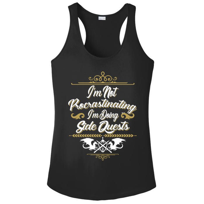 I'm Not Procrastinating I'm Doing Side Quests Ladies PosiCharge Competitor Racerback Tank