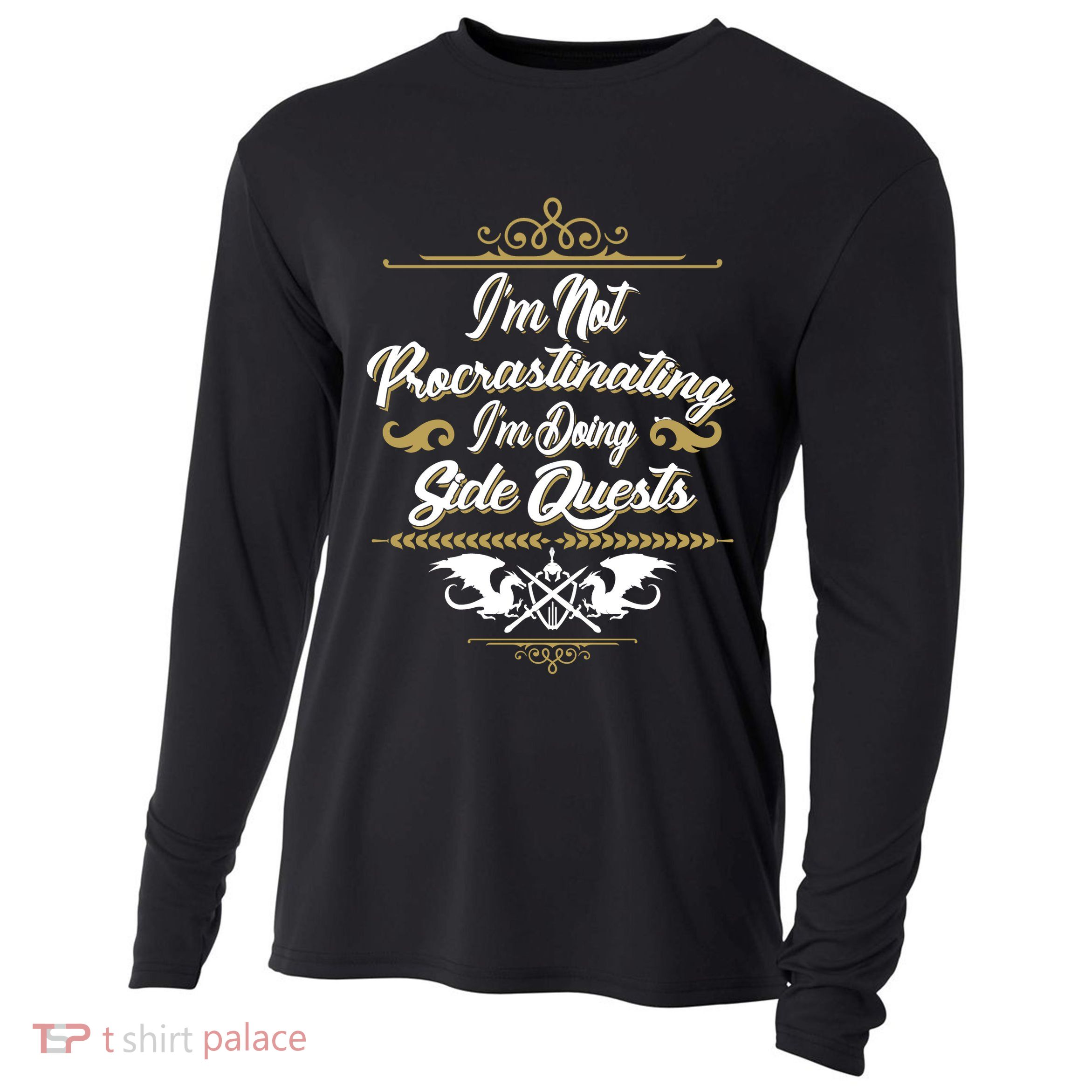 I'm Not Procrastinating I'm Doing Side Quests Cooling Performance Long Sleeve Crew