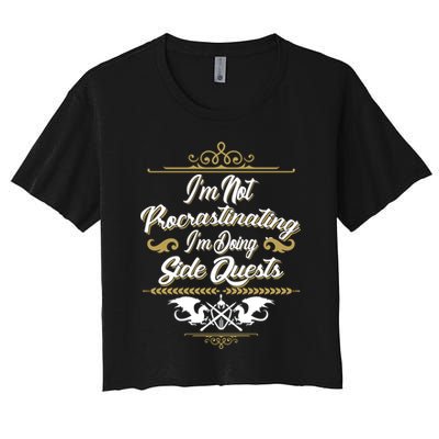 I'm Not Procrastinating I'm Doing Side Quests Crop Top