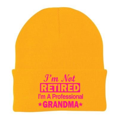 I'm Not Retired I'm A Professional Grandma Knit Cap Winter Beanie