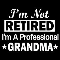 I'm Not Retired I'm A Professional Grandma Flatbill Hat