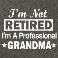 I'm Not Retired I'm A Professional Grandma Cotton Canvas Backpack