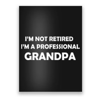 I'm Not Retired I'm A Professional Grandpa Poster