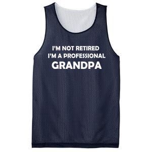 I'm Not Retired I'm A Professional Grandpa Mesh Reversible Basketball Jersey Tank