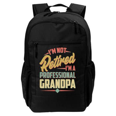 I'm Not Retired I'm A Professional Grandpa Vintage Backpack