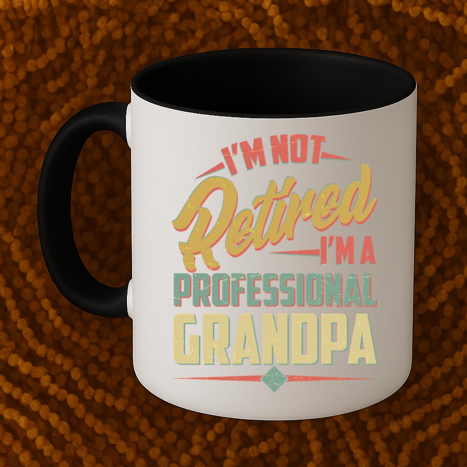 I'm Not Retired I'm A Professional Grandpa Vintage Mug