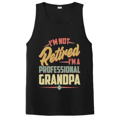 I'm Not Retired I'm A Professional Grandpa Vintage PosiCharge Competitor Tank