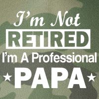 I'm Not Retired I'm A Professional Papa Legacy Tie Dye Trucker Hat