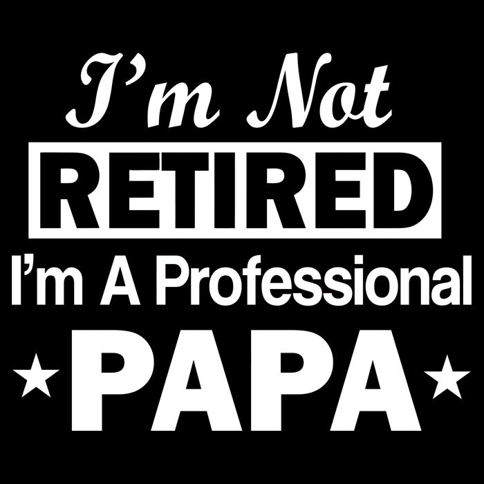 I'm Not Retired I'm A Professional Papa Pom Pom 12in Knit Beanie
