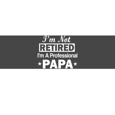 I'm Not Retired I'm A Professional Papa Bumper Sticker