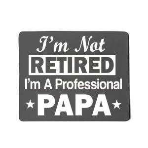 I'm Not Retired I'm A Professional Papa Mousepad