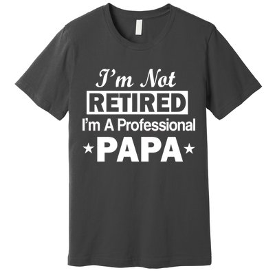 I'm Not Retired I'm A Professional Papa Premium T-Shirt