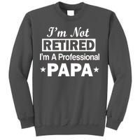 I'm Not Retired I'm A Professional Papa Tall Sweatshirt