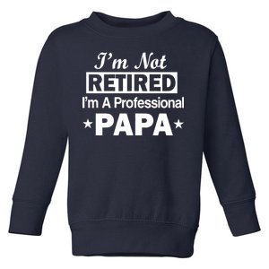 I'm Not Retired I'm A Professional Papa Toddler Sweatshirt