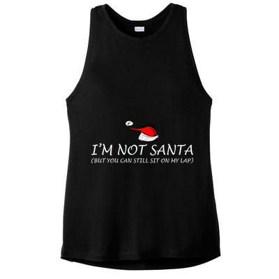 I'm Not Santa, But You Can Sit On My Lap Ladies PosiCharge Tri-Blend Wicking Tank