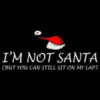 I'm Not Santa, But You Can Sit On My Lap Drawstring Bag
