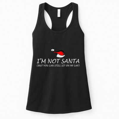 I'm Not Santa, But You Can Sit On My Lap Womens Tank Top