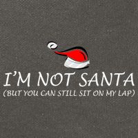 I'm Not Santa, But You Can Sit On My Lap Cotton Canvas Backpack